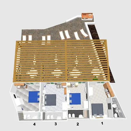 Appartement Maridea - Piscine Naturali *